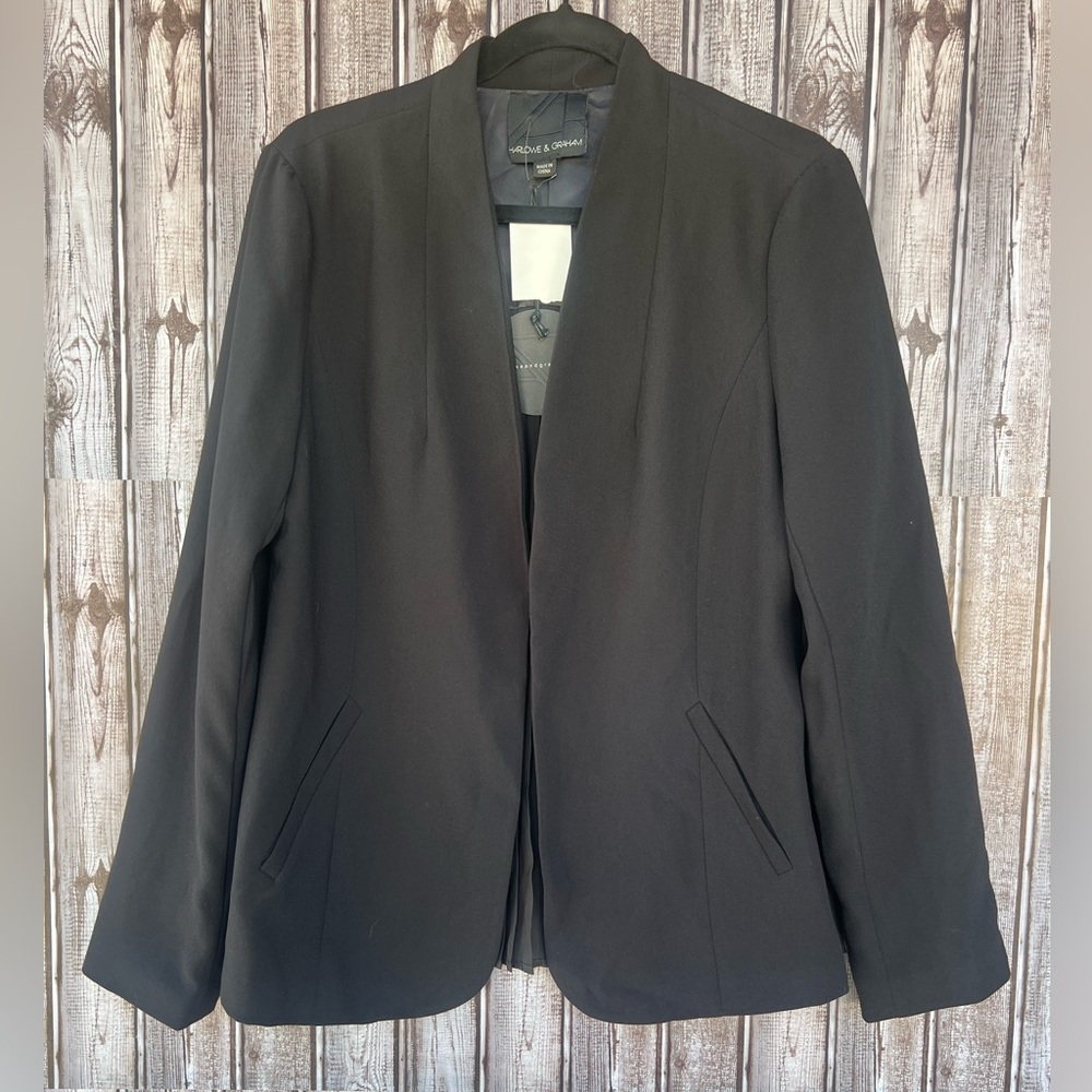 Harlowe & Graham Women's Elegant Black Blazer size L